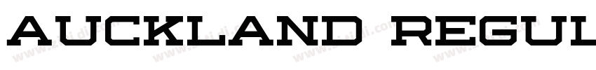 Auckland Regular字体转换